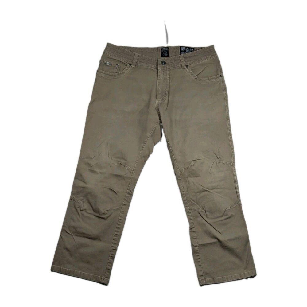 KÜHL Crag Series Outdoor Hiking Work Pants Khaki Stretch Utility 36x30